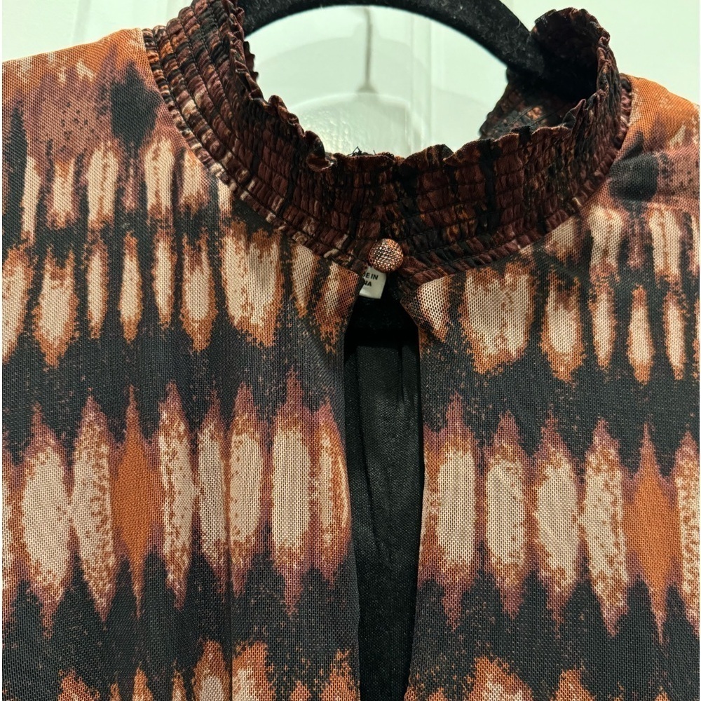 Evereve Gretta Mock Neck Midi Dress | medium
Tiedye tribal brown modern … - Picture 7 of 9